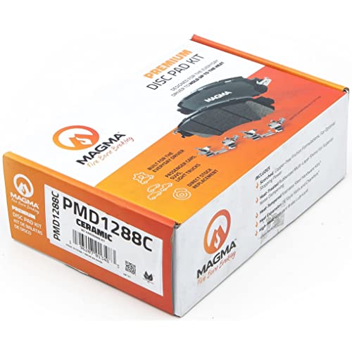 MAGMA Premium PMD1288C Ceramic Brake Pads, Rear