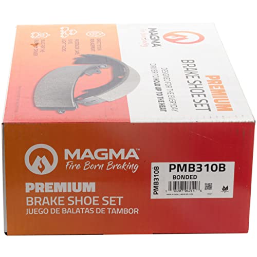 MAGMA Premium PMB310B Bonded Drum Brake Shoe