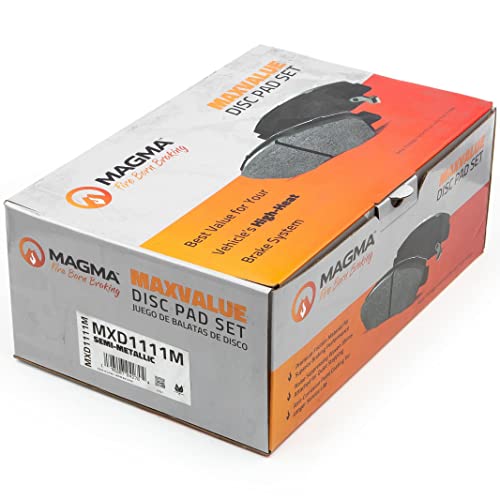 MAGMA MaxValue MXD1111M Semi-Metallic Brake Pads, Front