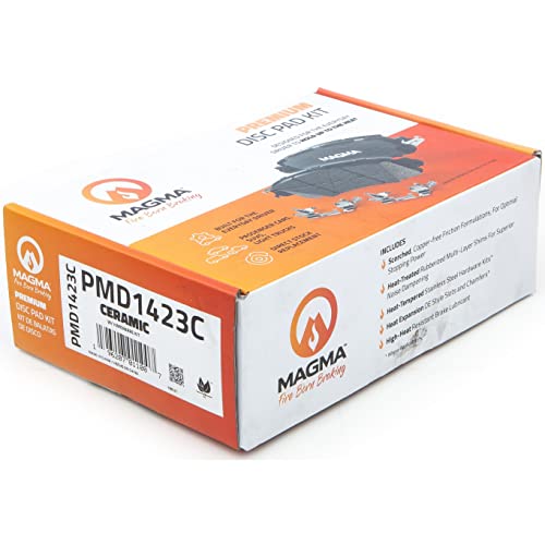 MAGMA Premium PMD1423C Ceramic Brake Pads, Rear