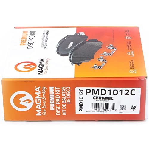 MAGMA Premium PMD1012C Ceramic Brake Pads, Rear