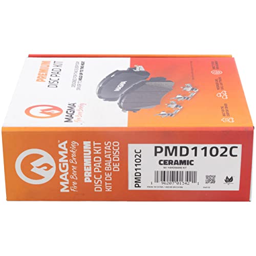 MAGMA Premium PMD1102C Ceramic Brake Pads, Front
