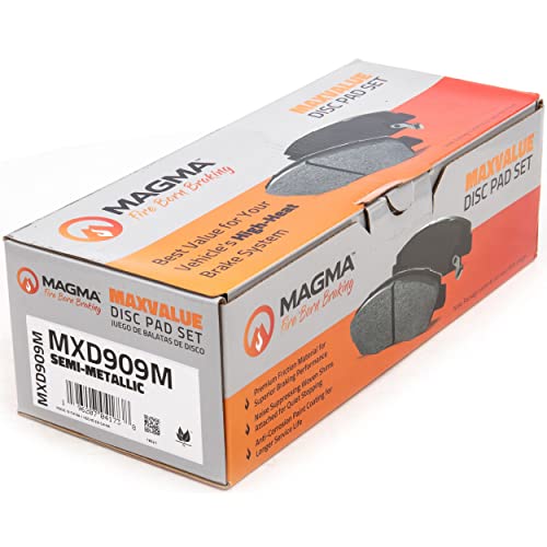 MAGMA MaxValue MXD909M Semi-Metallic Brake Pads, Rear