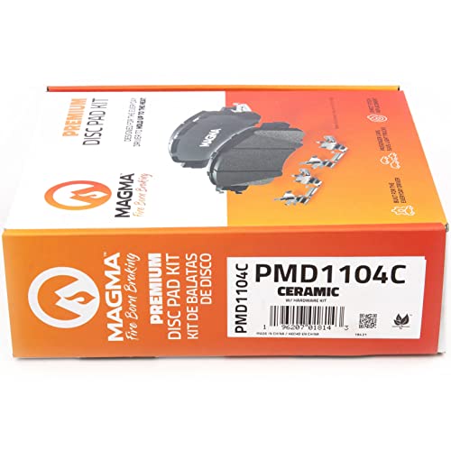 MAGMA Premium PMD1104C Ceramic Brake Pads, Front