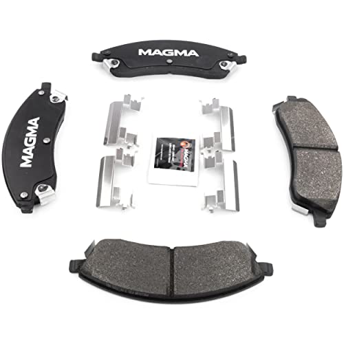 MAGMA Premium PMD1019M Semi-Metallic Brake Pads, Front