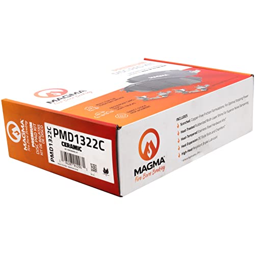 MAGMA Premium PMD1322C Ceramic Brake Pads, Front