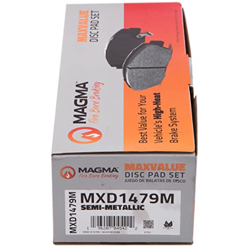 MAGMA MaxValue MXD1479M Semi-Metallic Brake Pads, Front