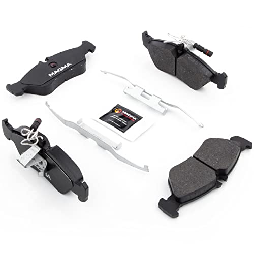 MAGMA Premium PMD1006M Semi-Metallic Brake Pads, Rear
