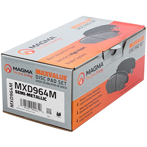 MAGMA MaxValue MXD964M Semi-Metallic Brake Pads, Rear