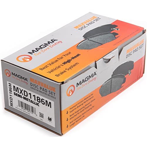 MAGMA MaxValue MXD1186M Semi-Metallic Brake Pads, Front