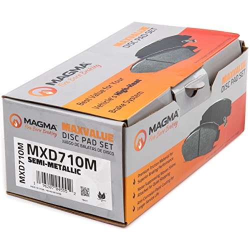 MAGMA MaxValue MXD710M Semi-Metallic Brake Pads, Front
