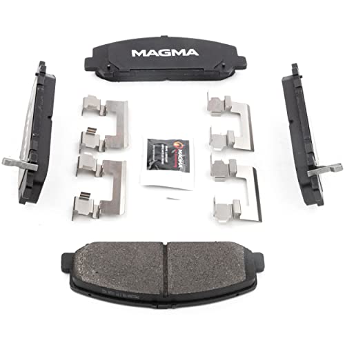 MAGMA Premium PMD1286M Semi-Metallic Brake Pads, Front