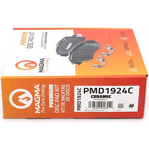 MAGMA Premium PMD1924C Ceramic Brake Pads, Front