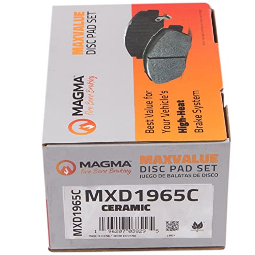 MAGMA MaxValue MXD1965C Ceramic Brake Pads, Rear