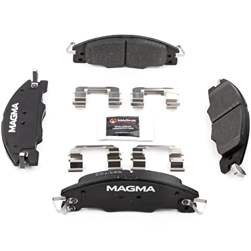 MAGMA Premium PMD1339M Semi-Metallic Brake Pads, Front