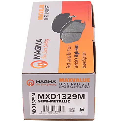 MAGMA MaxValue MXD1329M Semi-Metallic Brake Pads, Rear