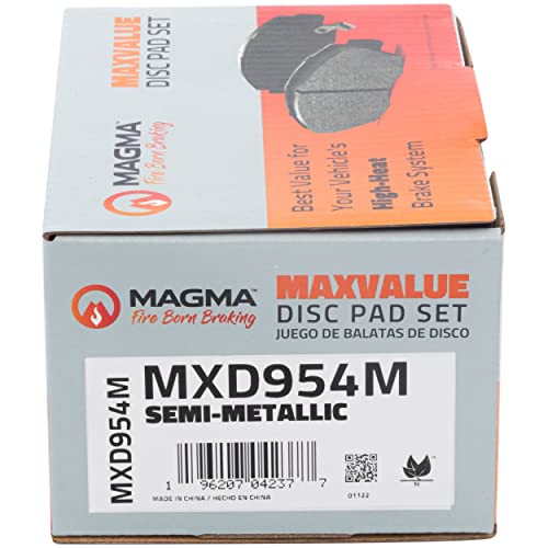 MAGMA MaxValue MXD954M Semi-Metallic Brake Pads, Rear