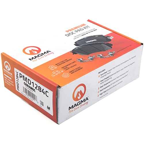 MAGMA Premium PMD1284C Ceramic Brake Pads, Rear