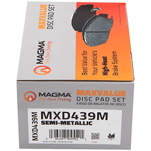 MAGMA MaxValue MXD439M Semi-Metallic Brake Pads, Front