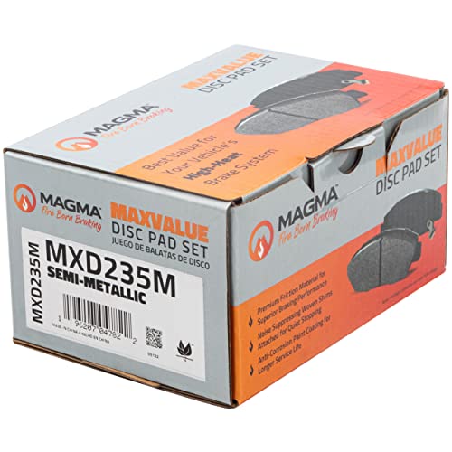 MAGMA MaxValue MXD235M Semi-Metallic Brake Pads, Rear