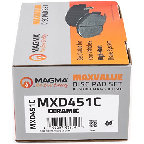 MAGMA MaxValue MXD451C Ceramic Brake Pads, Front