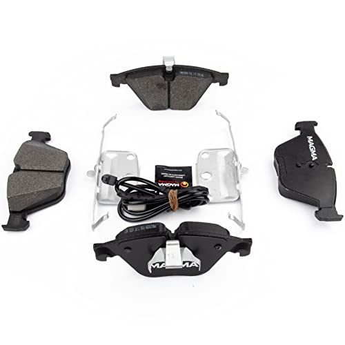 MAGMA Premium PMD1505M Semi-Metallic Brake Pads, Front