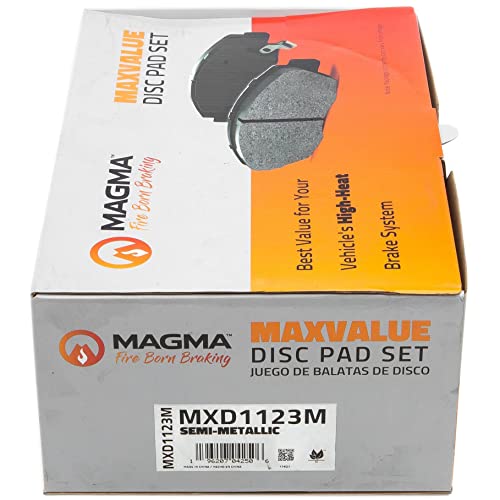 MAGMA MaxValue MXD1123M Semi-Metallic Brake Pads, Front