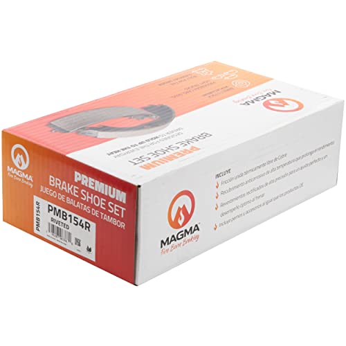MAGMA Premium PMB154R Riveted Drum Brake Shoe, Front