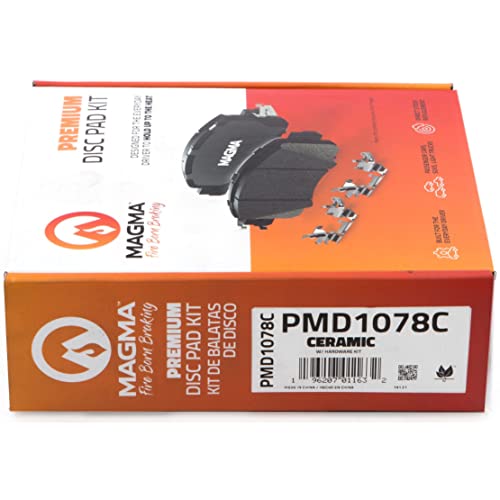 MAGMA Premium PMD1078C Ceramic Brake Pads, Front