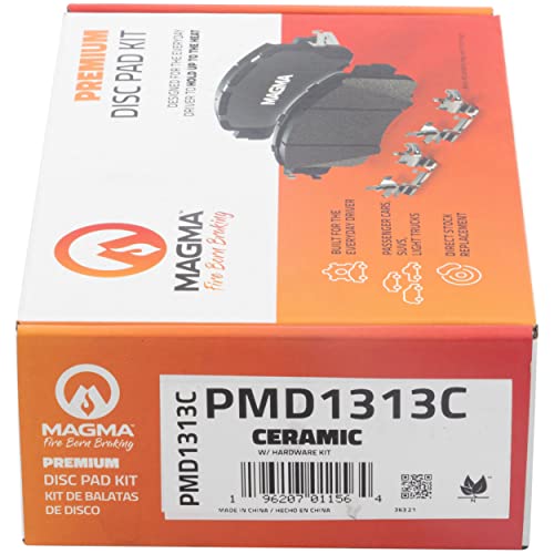 MAGMA Premium PMD1313C Ceramic Brake Pads, Rear
