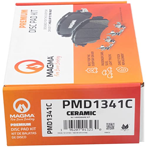 MAGMA Premium PMD1341C Ceramic Brake Pads, Rear
