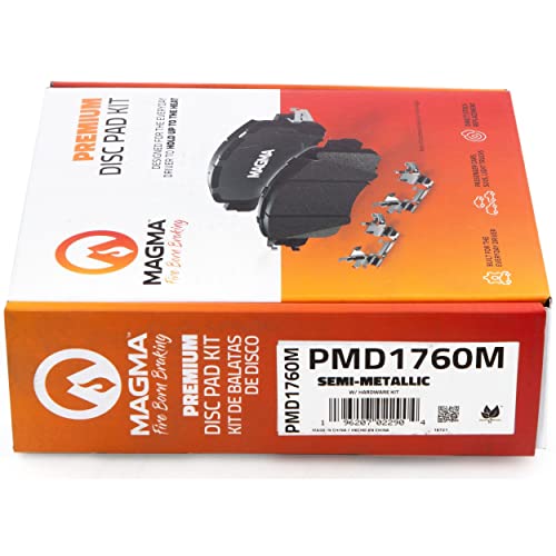 MAGMA Premium PMD1760C Ceramic Brake Pads, Front