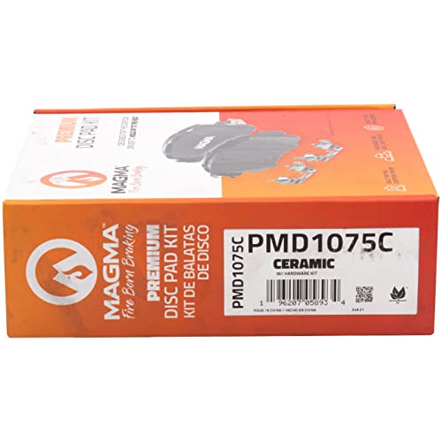 MAGMA Premium PMD1075C Ceramic Brake Pads, Front