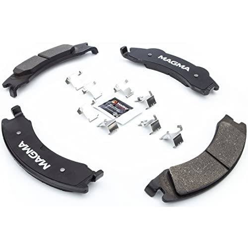 MAGMA Premium PMD1329M Semi-Metallic Brake Pads, Rear