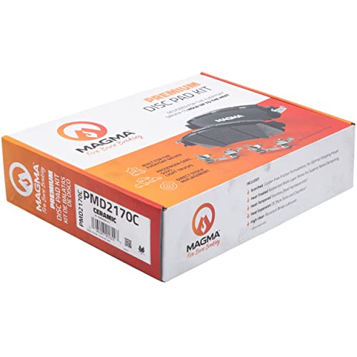MAGMA Premium PMD2170C Ceramic Brake Pads, Front
