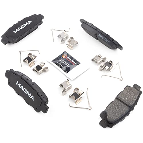 MAGMA Premium PMD488M Semi-Metallic Brake Pads, Rear