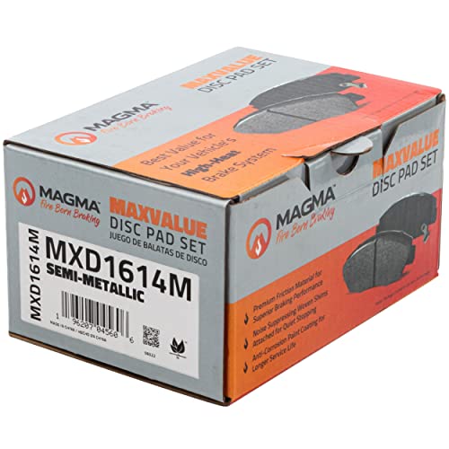 MAGMA MaxValue MXD1614M Semi-Metallic Brake Pads, Front