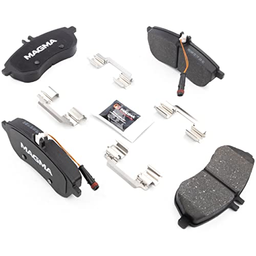 MAGMA Premium PMD1340M Semi-Metallic Brake Pads, Front
