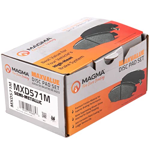 MAGMA MaxValue MXD571M Semi-Metallic Brake Pads, Front