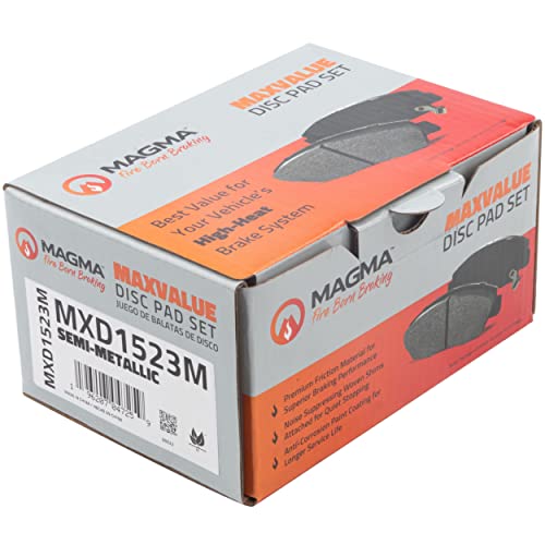 MAGMA MaxValue MXD1523M Semi-Metallic Brake Pads, Front