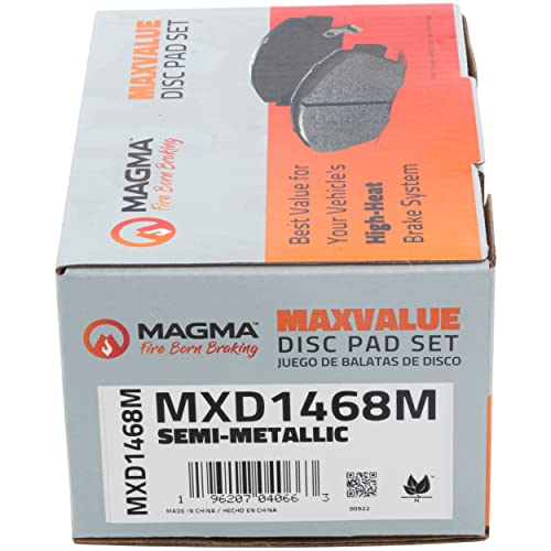 MAGMA MaxValue MXD1468M Semi-Metallic Brake Pads, Rear