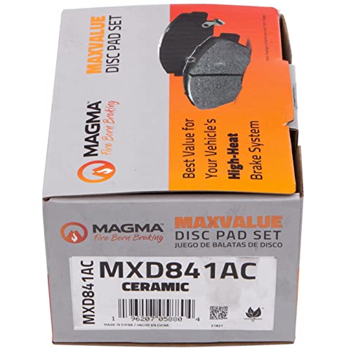 MAGMA MaxValue MXD841AC Ceramic Brake Pads, Front