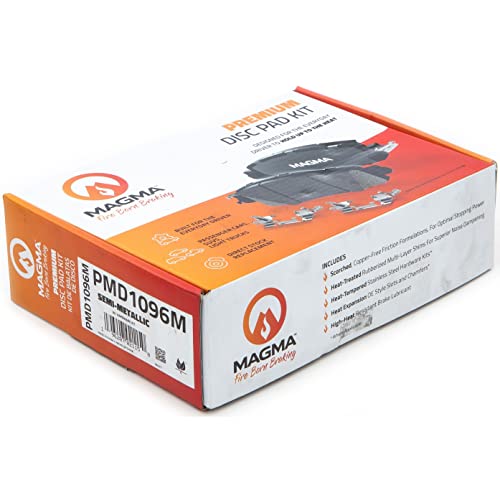 MAGMA Premium PMD1096M Semi-Metallic Brake Pads