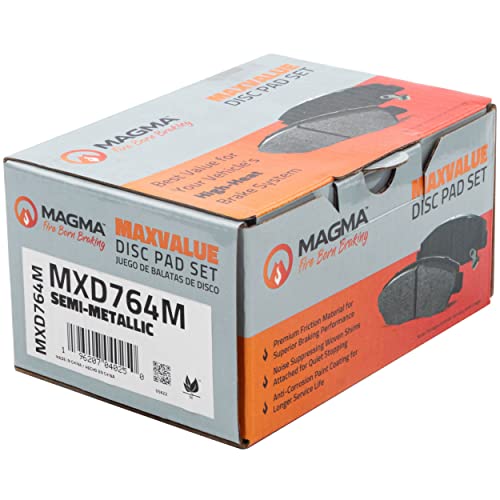 MAGMA MaxValue MXD764M Semi-Metallic Brake Pads, Front