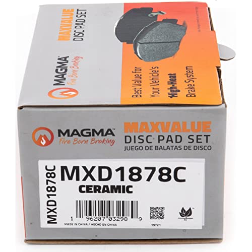 MAGMA MaxValue MXD1878C Ceramic Brake Pads, Rear