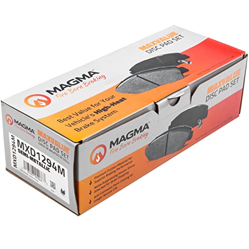 MAGMA MaxValue MXD1294M Semi-Metallic Brake Pads, Front