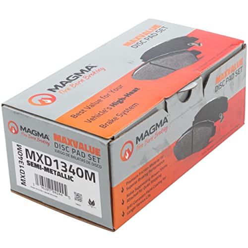 MAGMA MaxValue MXD1340M Semi-Metallic Brake Pads, Front