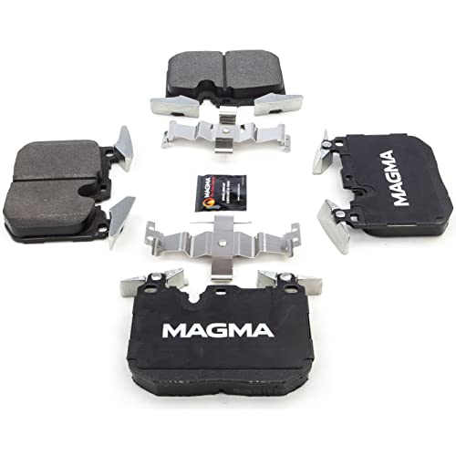 MAGMA Premium PMD1609M Semi-Metallic Brake Pads, Front