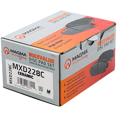MAGMA MaxValue MXD228C Ceramic Brake Pads, Rear