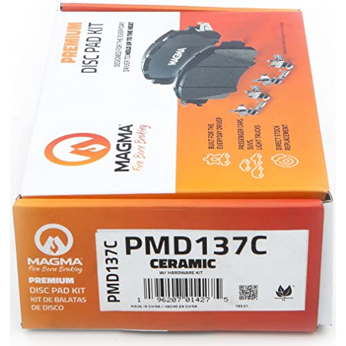 MAGMA Premium PMD137C Ceramic Brake Pads, Front